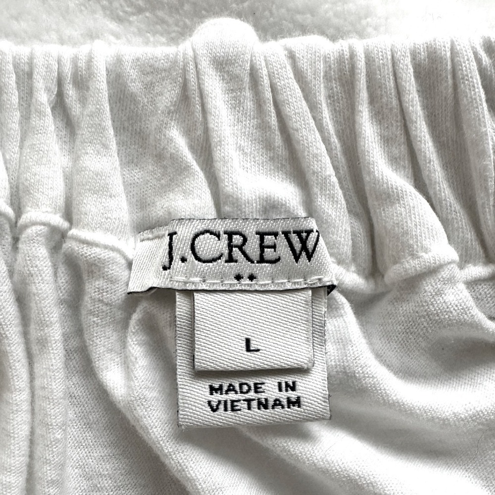 J.Crew Tank Top Women's Large White Bow Front‎ Ruffle Coquette Cottagecore Boho - Picture 4 of 6